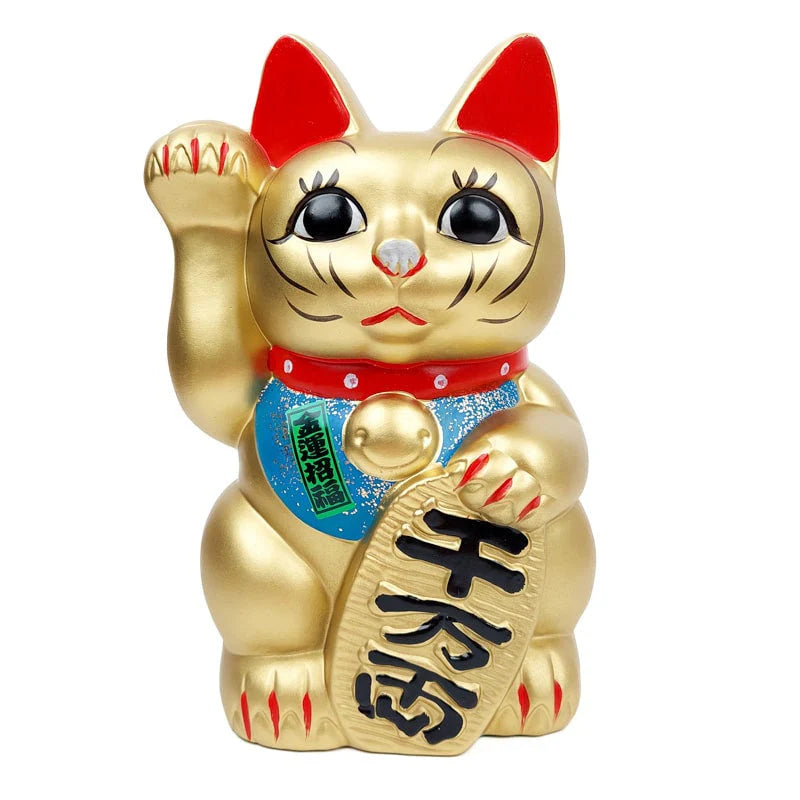 Maneki Neko Dorado - 24 cm
